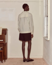 Celery Stripe Cricket Shirt