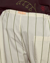 Celery Stripe Pajama Pants