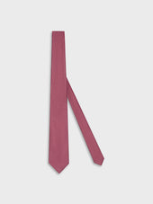 Cravatta In Cashmere E Seta Rosa