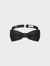 Papillon Annodato In Raso Nero