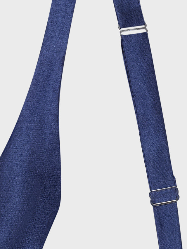 Papillon da annodare in raso blu