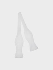 Papillon Da Annodare In Raso Bianco