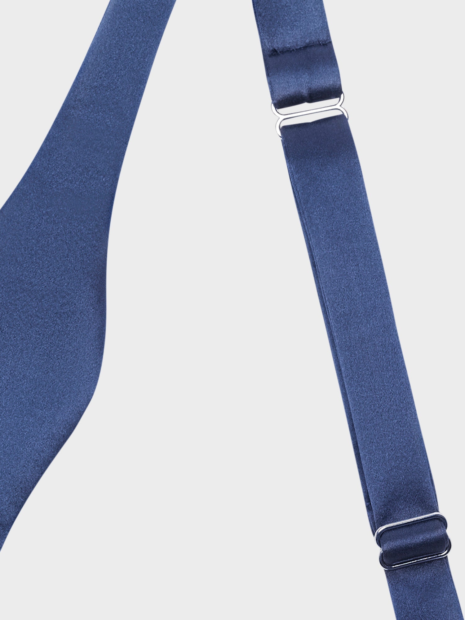 Papillon Da Annodare In Raso Accoppiato Di Seta Blu