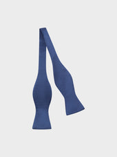 Papillon Da Annodare In Raso Accoppiato Di Seta Blu