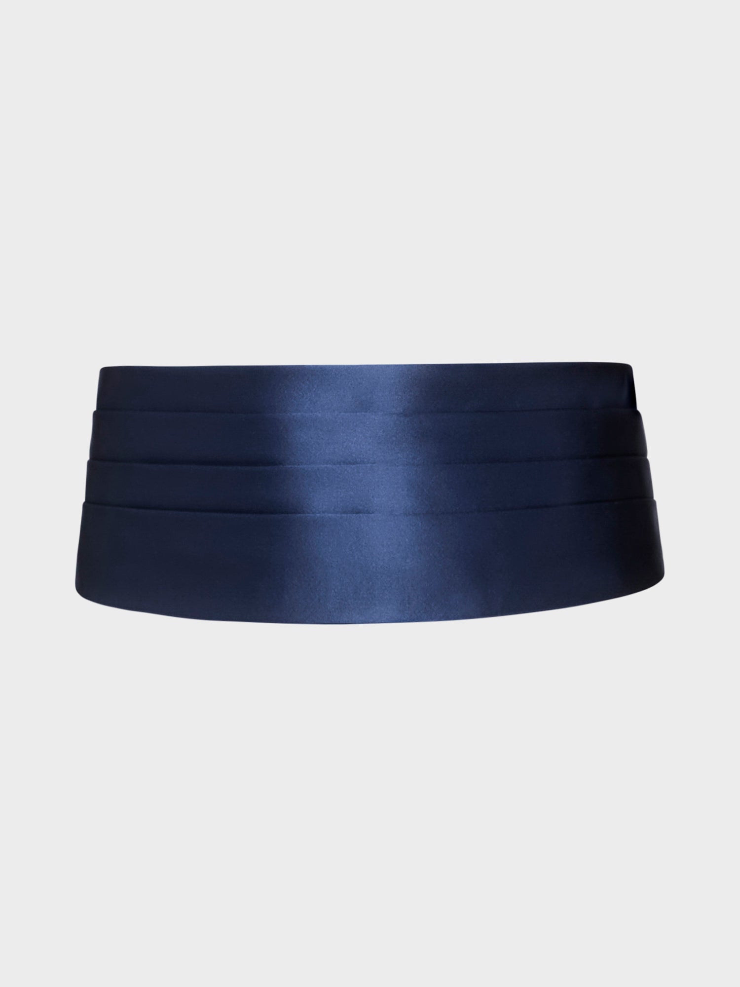 Fascia Smoking In Raso Accoppiato Di Seta Blu