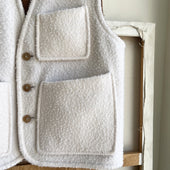 Dark Camel Reversible Casentino Wool Vest