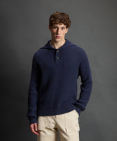 Todd Snyder X Woolrich Wool Cashmere Waffle Sweater Polo