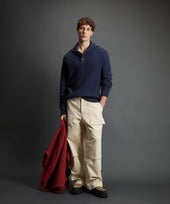 Todd Snyder X Woolrich Wool Cashmere Waffle Sweater Polo