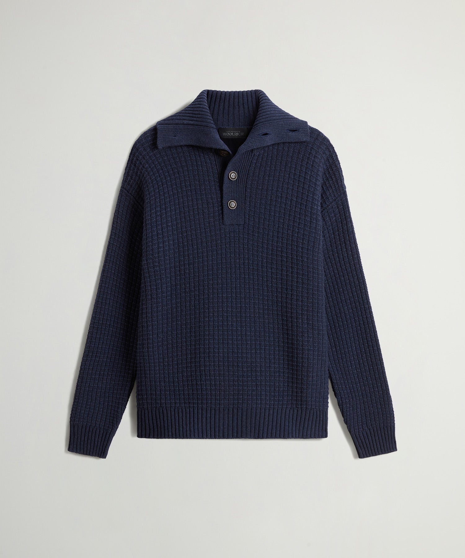 Todd Snyder X Woolrich Wool Cashmere Waffle Sweater Polo