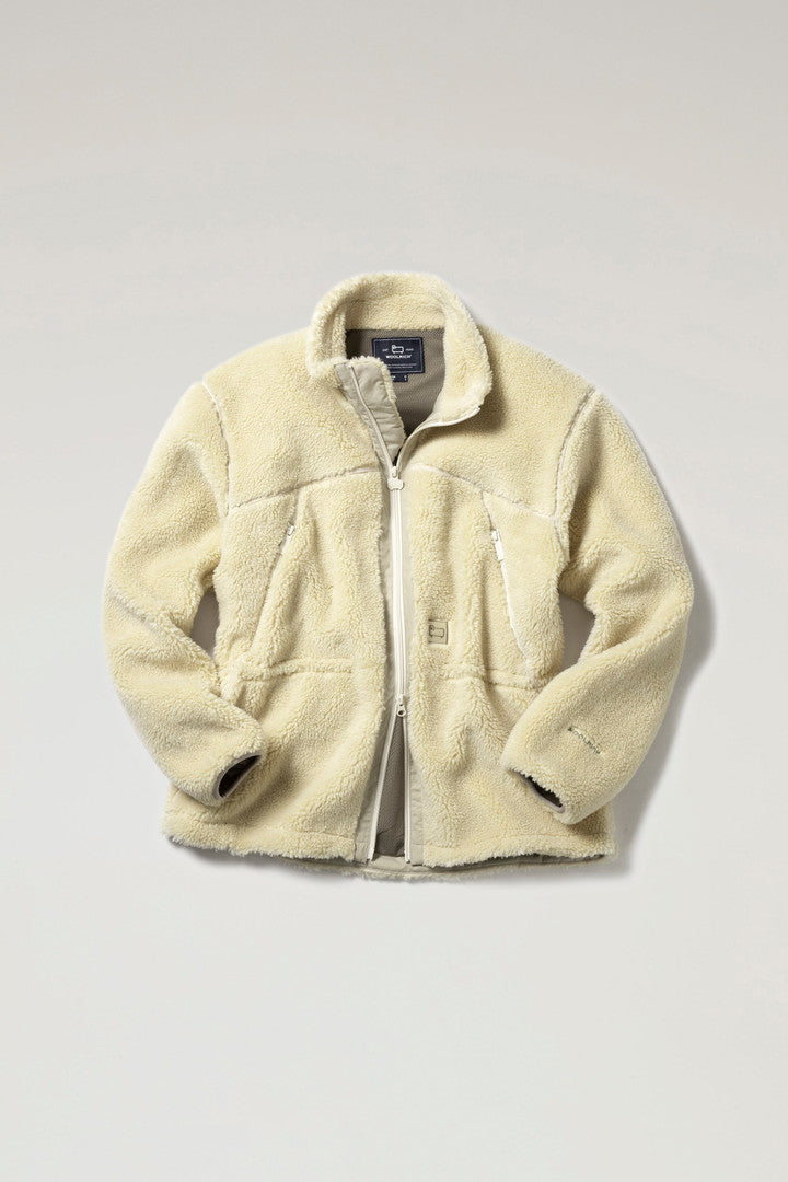 Terra Jacket In Wool Blend Sherpa Fleece Men