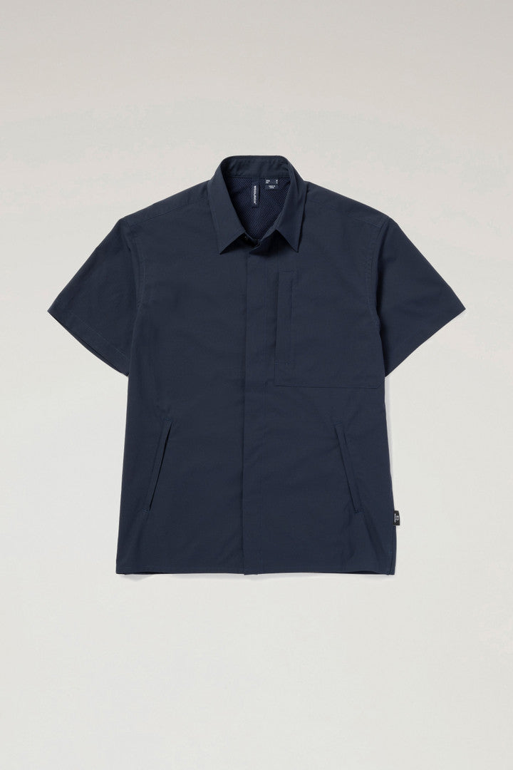 Anytime Short Sleeved Shirt In Recycled Stretch Polyester Men