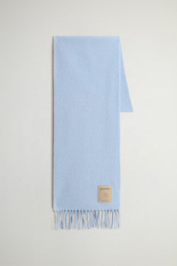 Pure Wool Scarf - Men - Blue