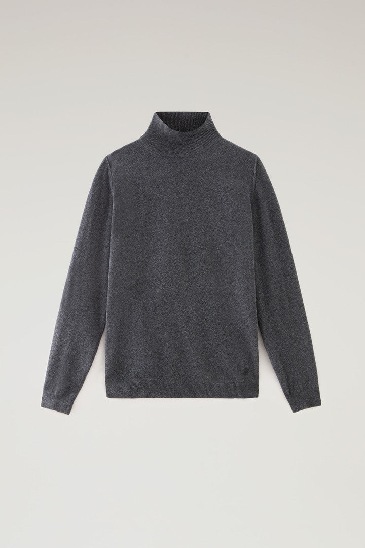 Turtleneck Sweater In Merino Wool Blend Men