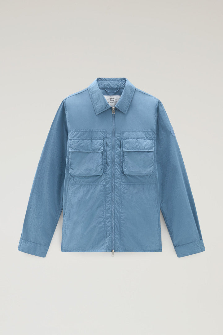 Overshirt In Crinkle Nylon Men