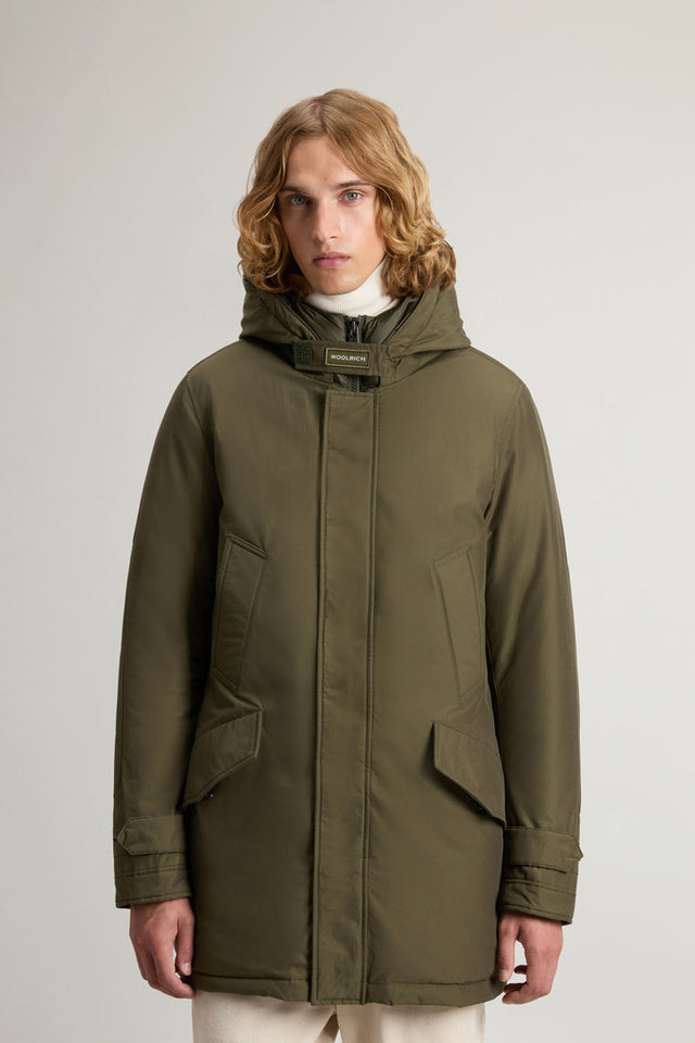 Polar Parka with High Collar - Men - Green