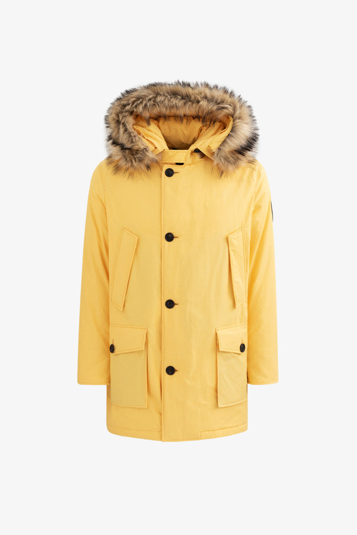 Parka With Detachable Faux Fur Aim Leon Dore Woolrich Men