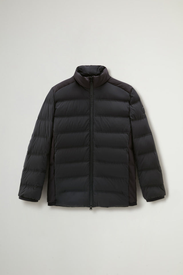 Bering Down Jacket in Stretch Nylon - Men - Black