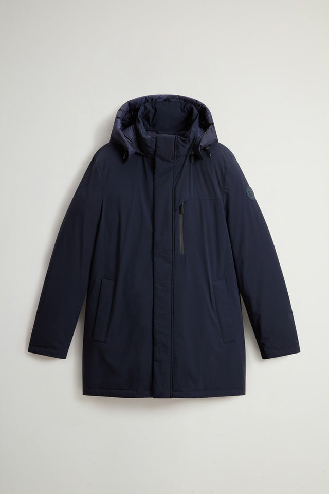 Mountain Parka in Stretch Nylon - Men - Blue