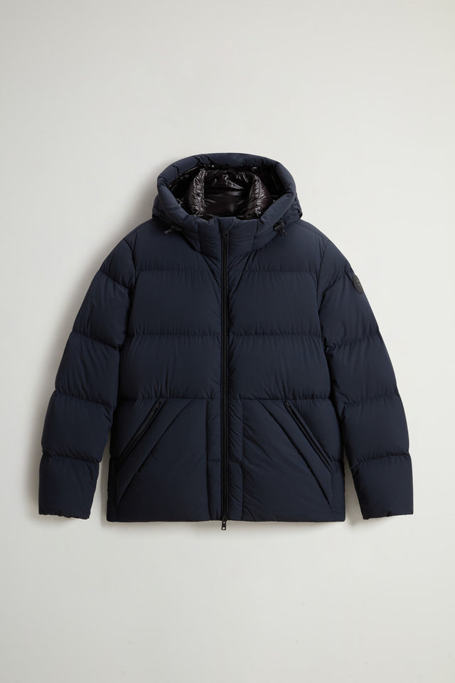 Sierra Supreme Down Jacket in Stretch Nylon - Men - Blue