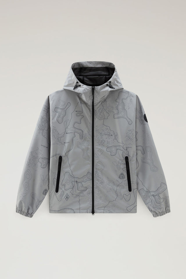 Reflective Jacket in Ripstop Fabric - Men - Gray