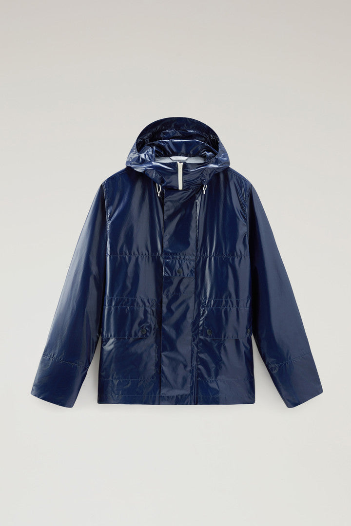 Resine Jacket In Ripstop Fabric With Hood Men