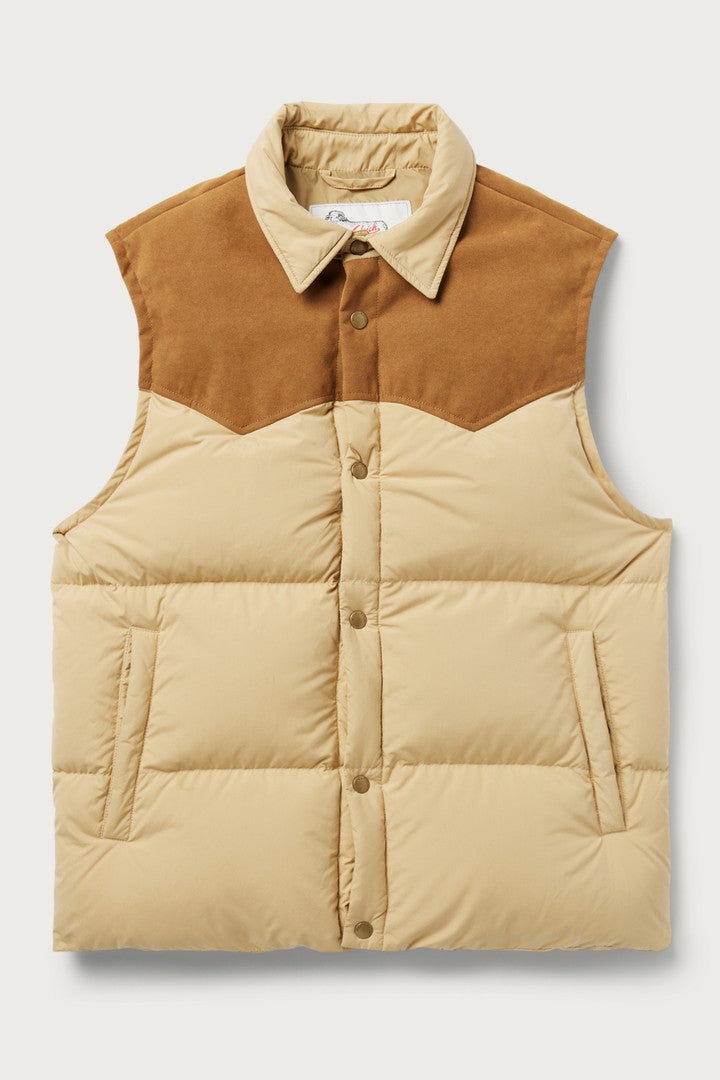 Padded Vest With Alcantara Yoke One Of These Days Woolrich Men