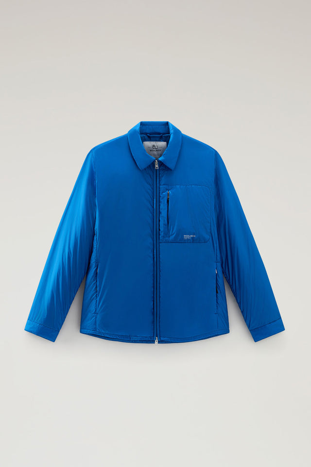 Padded Overshirt in Recycled Pertex Quantum - Men - Blue