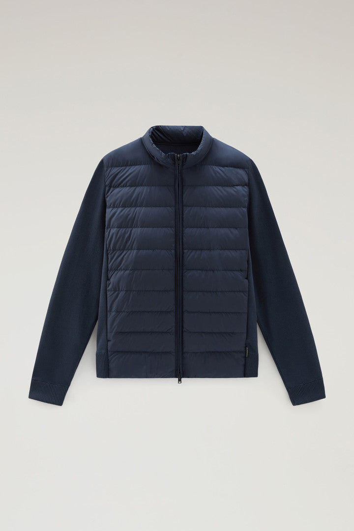 Sundance Hybrid Bomber Jacket In Microfibre And Cotton Knit Men