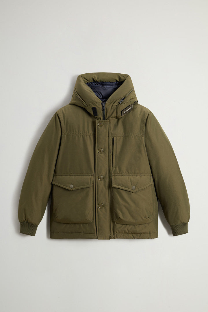 Ramar Cloth Bomber Jacket With Hood Men