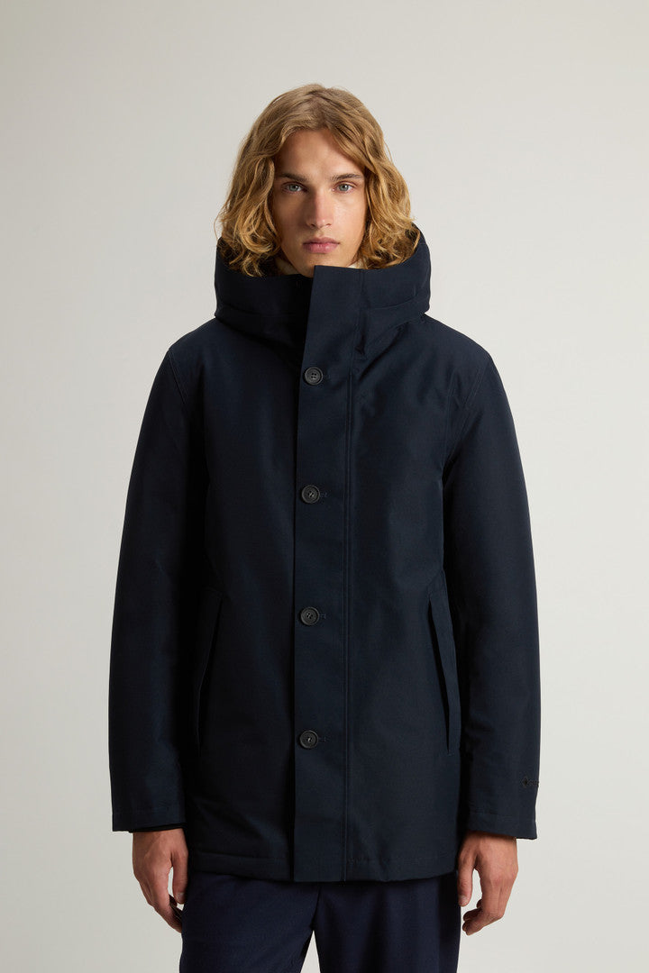Waterproof Parka In Recycled Two Layered Gore Tex Fabric Men