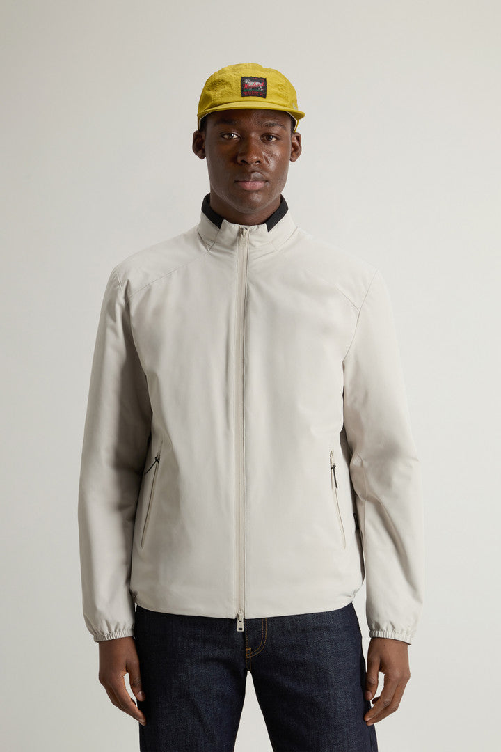 Padded Sailing Bomber Jacket In Two Layered Fabric Men
