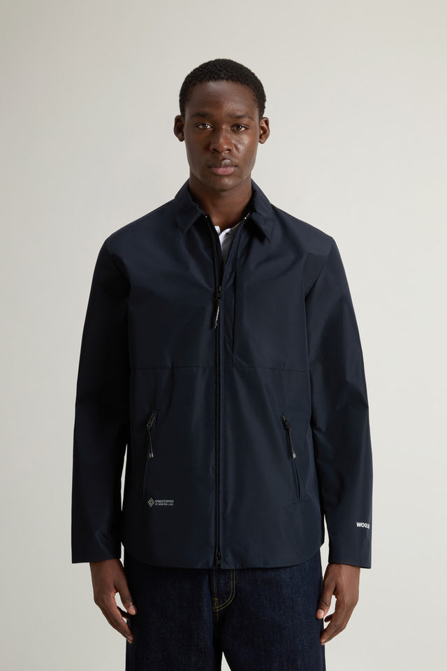 Jacket in WINDSTOPPER by GORE-TEX LABS fabric - Men - Blue