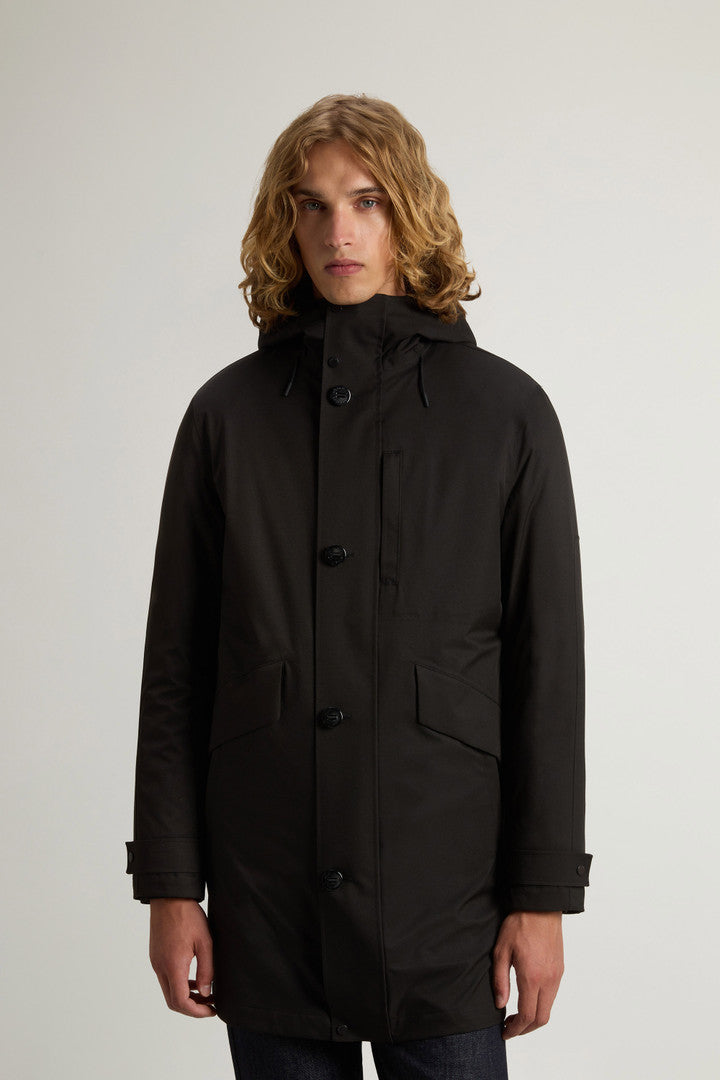 3-in-1 Weaver Coat with Reversible Inner Jacket - Men - Black