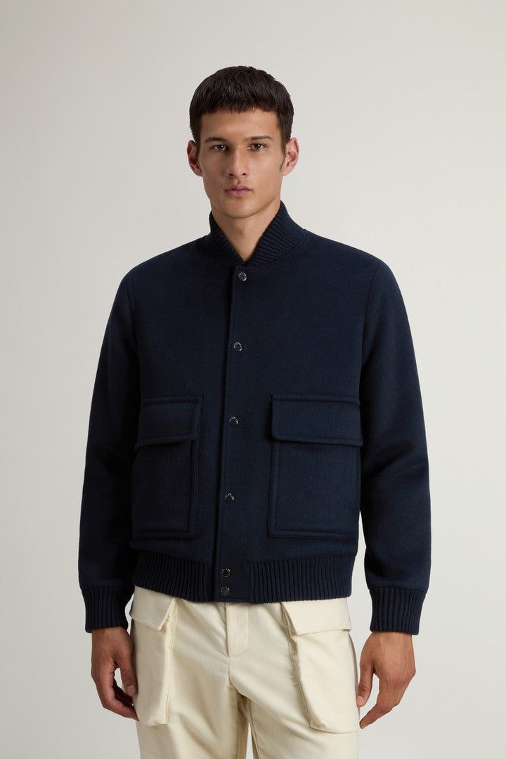 Miles Bomber Jacket In Wool Blend Men