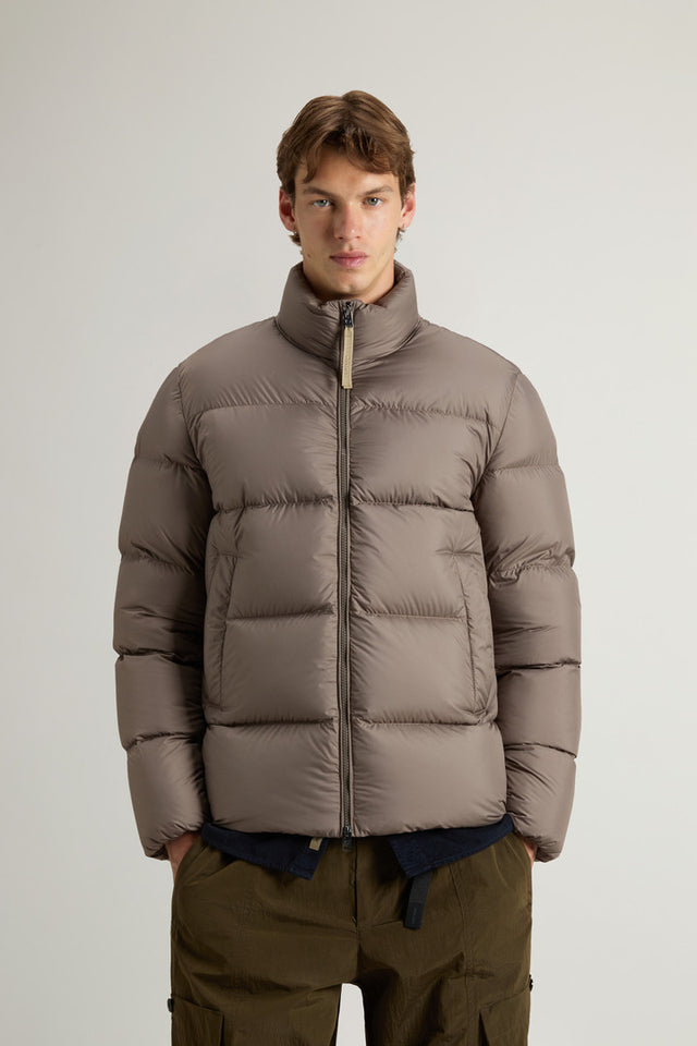 Cloud Down Jacket in Microfiber - Men - Brown