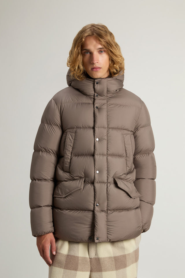 Cloud Parka in Microfiber - Men - Brown