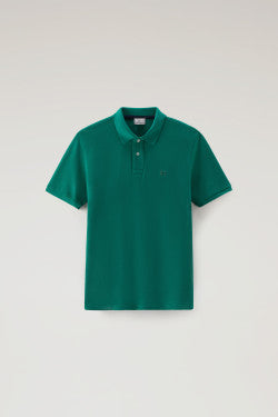 Polo Shirt in Pure Cotton Piquet - Men - Green