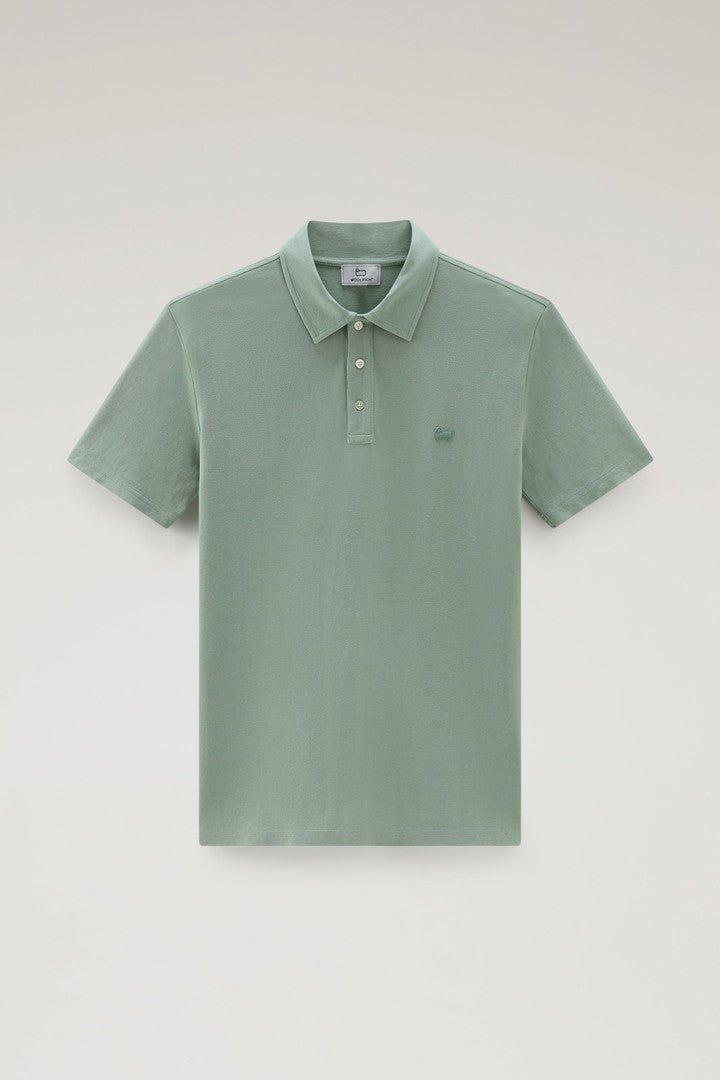 Pure Cotton Piquet Polo Shirt Men