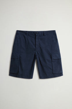 Garment Dyed Cargo Short In Pure Cotton Men