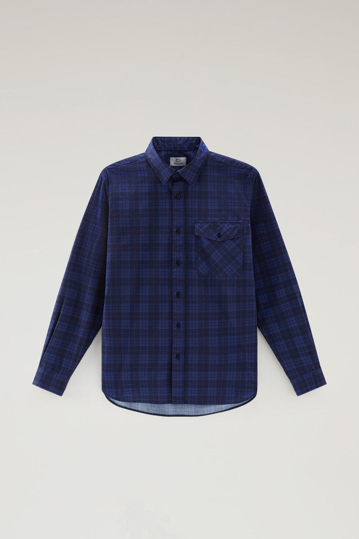 Pure Cotton Checked Shirt With Chest Pocket Men