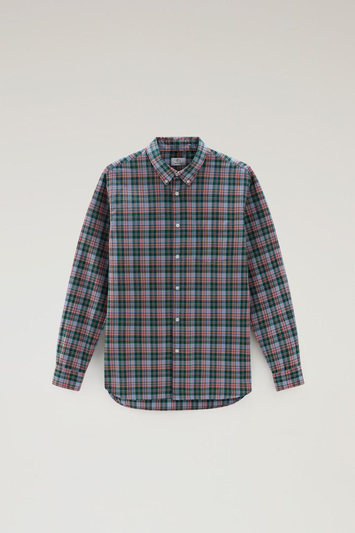 Checked Madras Shirt In Pure Cotton Men