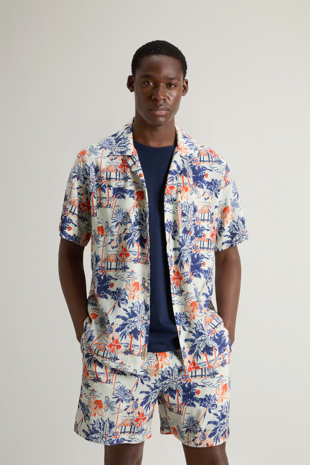 Shirt with Nature Motif - Men - Multicolor