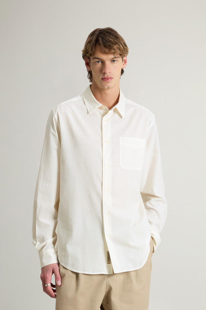 Garment Dyed Pure Cotton Muslin Shirt Men