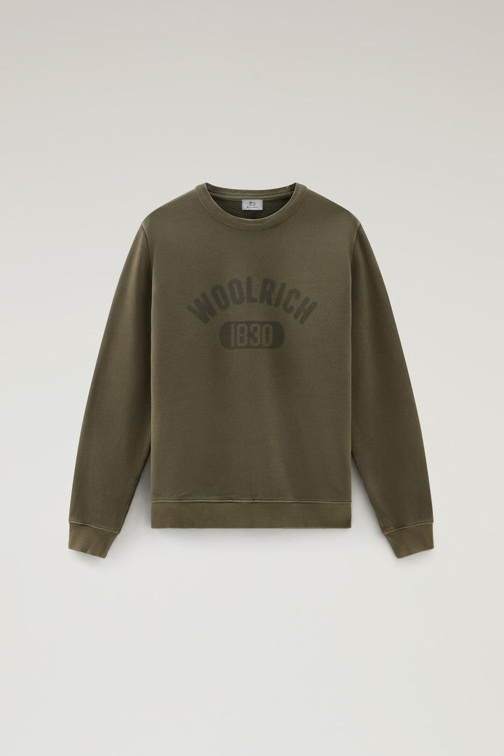Garment Dyed 1830 Crewneck Sweatshirt In Pure Cotton Men