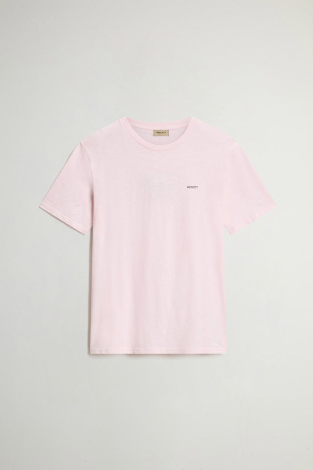 Slub T-Shirt in Pure Cotton - Men - Pink