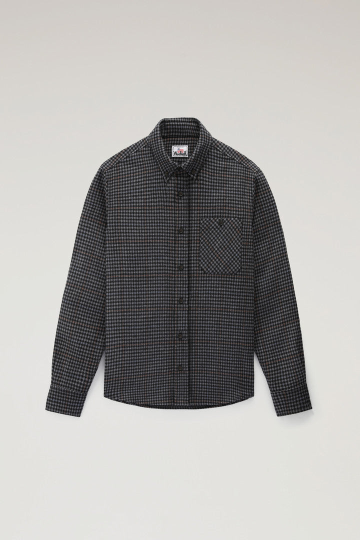 Trout Run Check Flannel Shirt In Wool Blend Men
