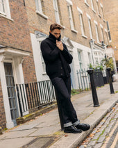 Superfine Lambswool Shawl Collar Cardigan In