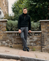 Cashmere Alpine Half Zip Sweater In