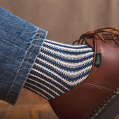 Beige & Bleu - Rayures Transat - Coton