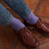 Violet Beige Torsades Coton